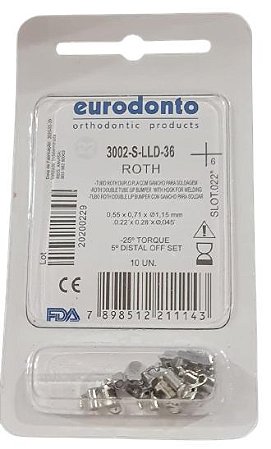 Tubo Duplo Solda Roth PLA 1º Molar Inf/Esq - Eurodonto