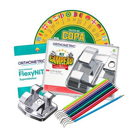 Kit Campeão Bráquete Advanced Roth 0,022 10 Casos - Orthometric