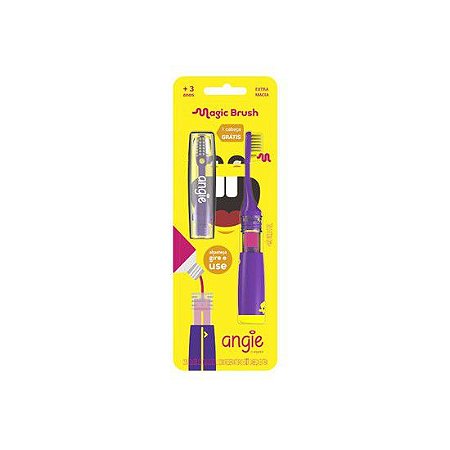 Escova Dental Infantil Magic Brush Extra Macia +3 Roxa Angie - Angelus