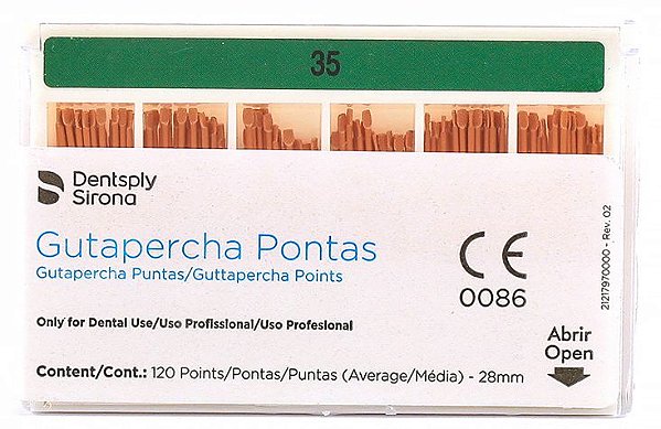 Guta Percha Calibrada nº 35 - Dentsply Sirona