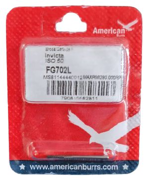 Broca Carbide Operatória Cônica Dentada Ponta Plana Longa FG 702L Invicta - American Burrs