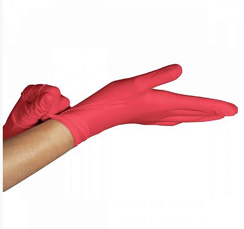 Luva de Procedimento Látex Red c/ Pó Clássico Tam. M - Unigloves