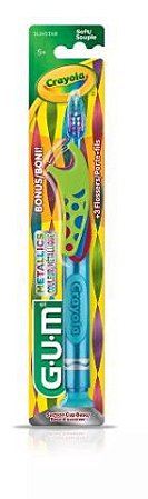 Escova Dental Infantil 5+ Crayola Marker c/ Flossers - Gum