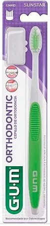 Escova Dental Ortodôntica c/ Protetor Cerdas - Gum
