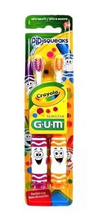 Escova Dental Infantil 3+ Crayola Pip Squeak - Gum