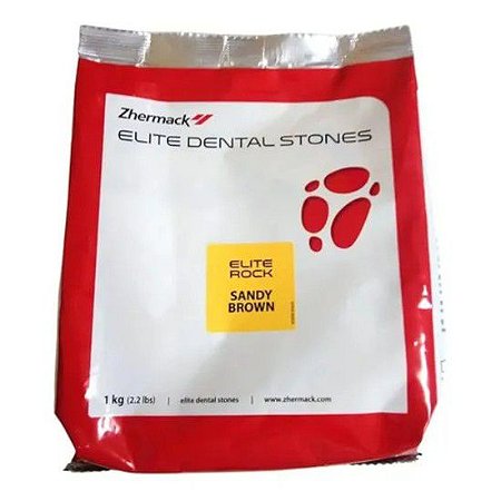 Gesso Pedra Especial Elite Rock Sandy Brow Tipo IV Caramelo - Zhermack