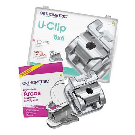Kit Promo U-Clip Roth 0,022 01 Caso + Sequencia de Arcos + 04 Tubos - Orthometric