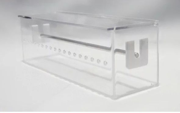 Porta Elástico Corrente Acrílico c/ Tampa p/ 18 Cores - Ortoguaru