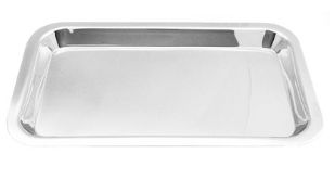 Bandeja de Inox Tam 22x17x1,5cm - Fava