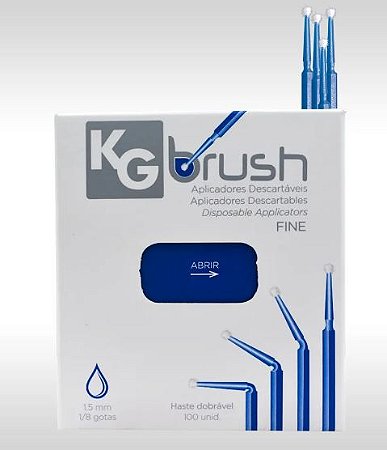 Aplicador Descartável Fino (Azul) KG Brush - KG Sorensen