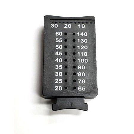 Régua Endo Calibradora Milimetrada c/ Guilhotina 140mm - MK Life