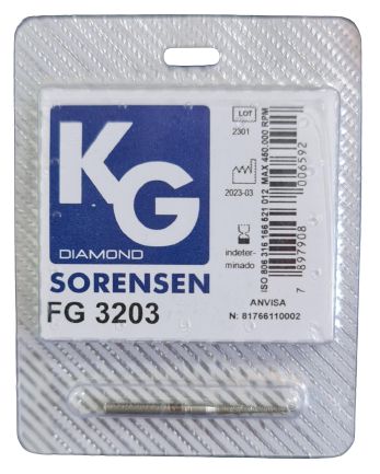 Ponta Diamantada FG 3203 Cônica Topo Chama - KG Sorensen