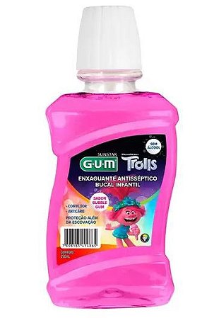Enxaguante Bucal Infantil Trolls – Gum