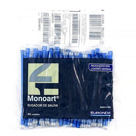 Sugador Descartável Monoart Azul - Euronda