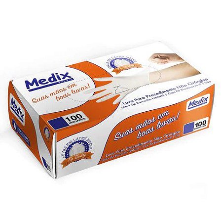 Luva de Vinil Saúde c/ Pó Tam. G - Medix