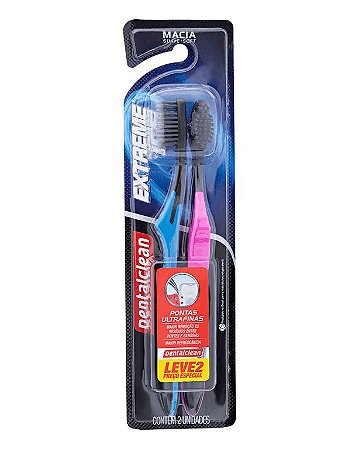 Escova de Dente Extreme Ice Leve 2 Preço Especial Macia - Dentalclean