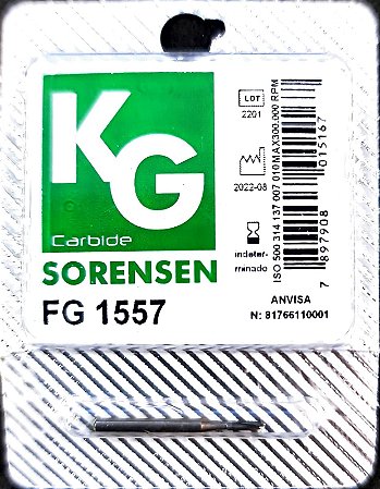 Broca Carbide FG 1557 Cilíndrica Denteada Topo Arredondado - KG Sorensen