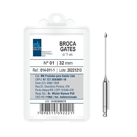 Broca Gates CA nº 1 32mm - MK Life