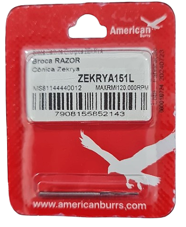 Broca Carbide Cirúrgica Zekrya 151L Razor - American Burrs