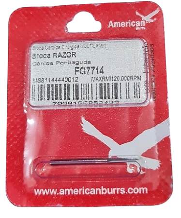 Broca Multilaminada FG 7714 Razor 12 Lâminas Cônica Pontiaguda - American Burrs