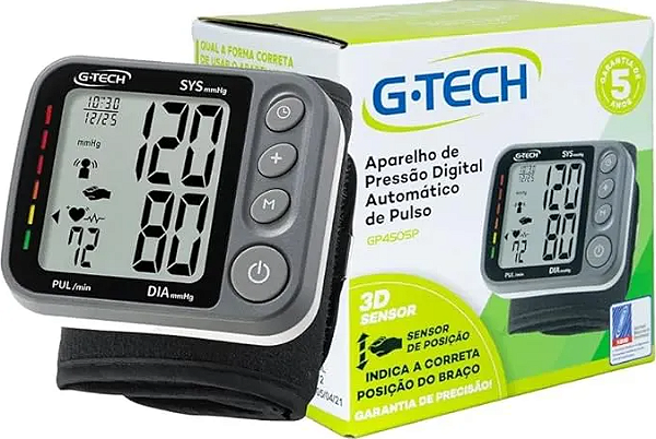Aparelho de Pressão Digital Automático de Pulso GP400 - G-Tech
