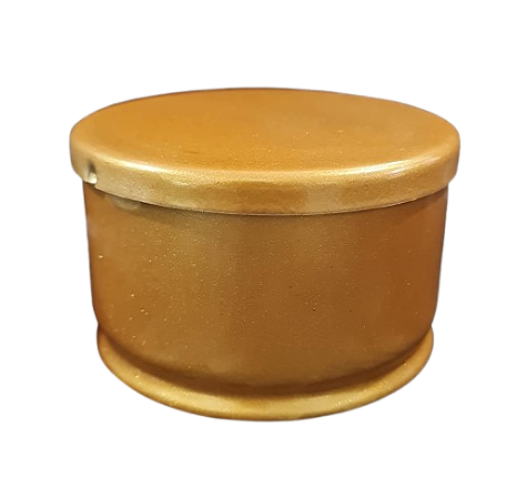 Porta Algodão de Alumínio p/ Rolete Dental Dourado – Preven