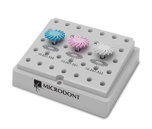 Kit de Polidores Espirais p/ Cerâmica Spingloss - Microdont