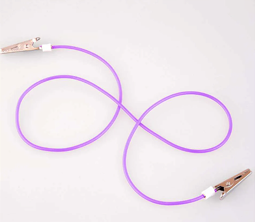 Prendedor de Babador Slim Fio Silicone Lilás Bambini - Indusbello