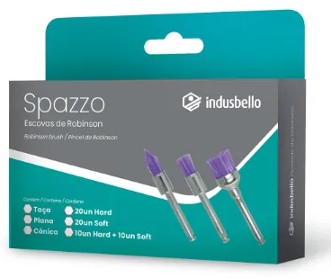 Escova Robinson Spazzo Cone Soft Hard - Indusbello