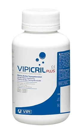 Resina Acrílica Termo Vipi Cril Plus Pó Rosa Médio 80g - Vipi