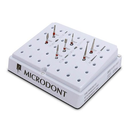 Kit de Pontas Diamantadas p/ Acabamento Fino (F) - Microdont