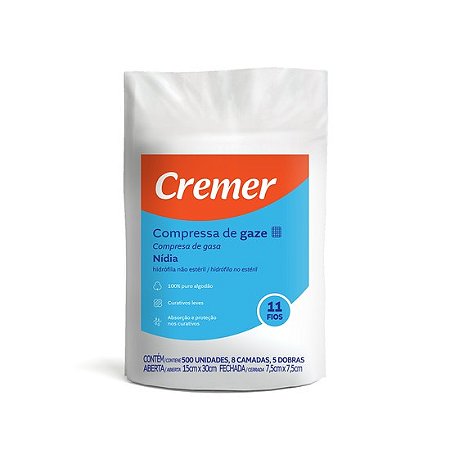 Compressa de Gaze 11 Fios Nídia - Cremer