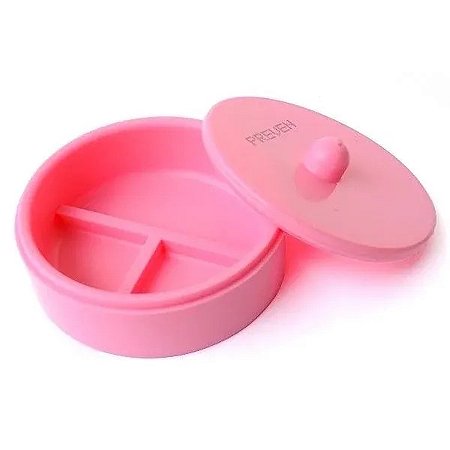 Cápsula de Petry Silicone c/ 03 Divisórias Rosa - Preven