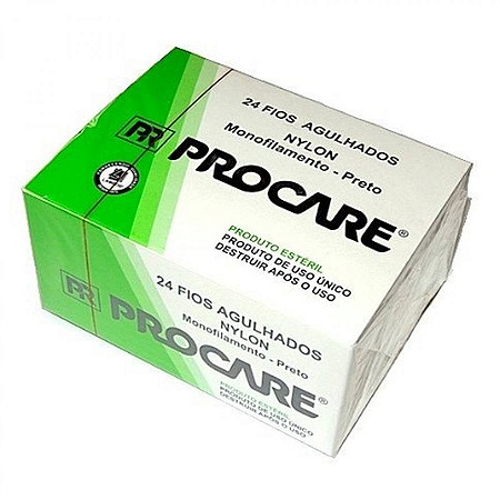 Fio de Sutura Nylon 3-0 Agulha 20mm - Procare