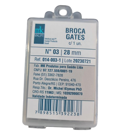 Broca Gates nº 02 28mm - MK Life