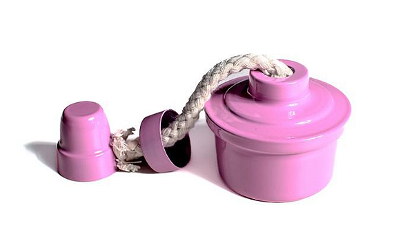 Lamparina de Alumínio Boca Larga Rosa Bebê - Preven