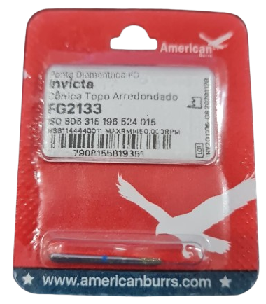 Ponta Diamantada FG 2133 Invicta - American Burrs
