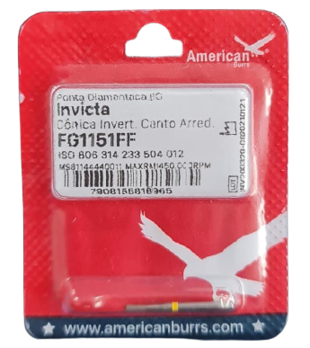 Ponta Diamantada FG 1151FF Invicta - American Burrs