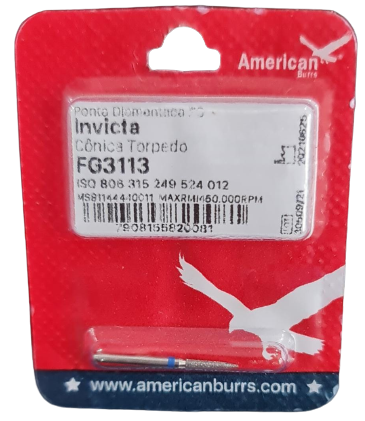 Ponta Diamantada FG 3113 Invicta - American Burrs