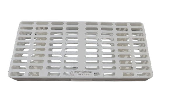 Estojo p/ Esterilização Branco c/ Silicone 5 a 8 Peças - 6B Invent