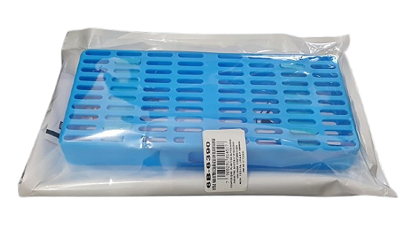 Estojo p/ Esterilização Azul c/ Silicone 5 a 8 Peças - 6B Invent