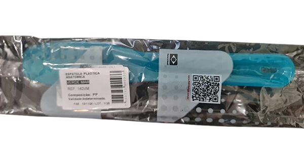 Espátula Plástica Anatômica Verde Mar - Nova OGP