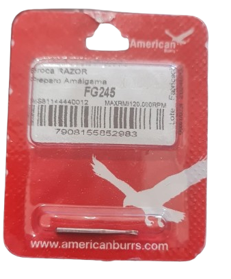 Broca Carbide Preparo de Amálgama FG 245 Razor - American Burrs