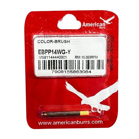Escova Robinson Mini Color-Brush CA Amarela Semi-Soft - American Burrs