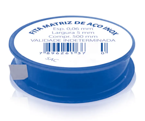 Fita Banda Matriz de Aço Inox 5mm - Biodinâmica