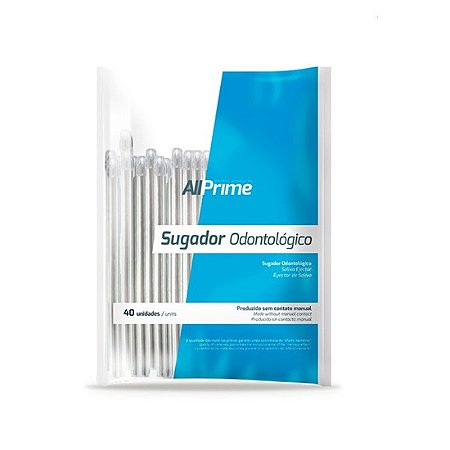 Sugador Descartável Transparente C/40und - AllPrime