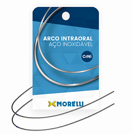 Arco Aço CrNi Retangular Superior (.018"X.025") - Morelli