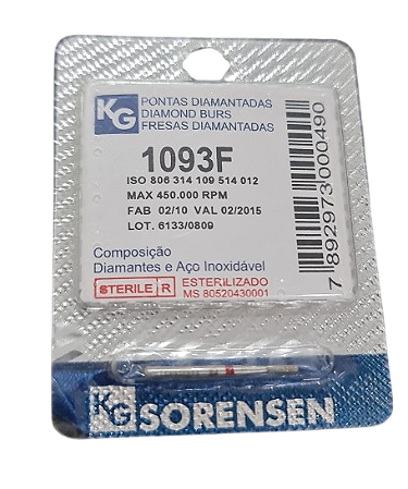 Ponta Diamantada FG 1093F - KG Sorensen
