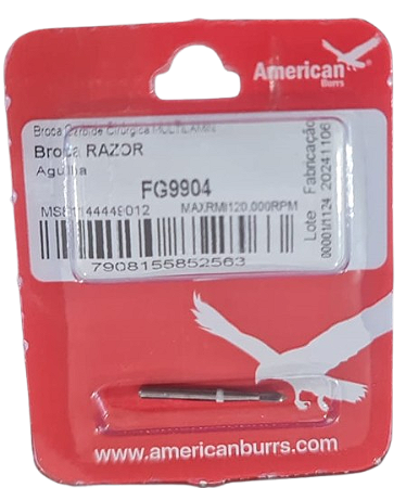 Broca Multilaminada 30 Lâminas Razor FG 9904 Formato Agulha Haste (19mm) - American Burrs