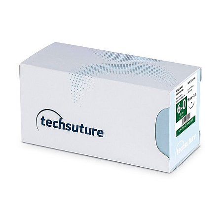 Fio de Sutura Nylon Preto 4.0 1/2 Ag. Triangular Reverso R - Techsuture